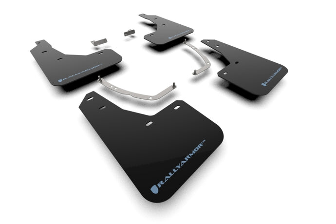 Rally Armor 2025 Hyundai Ioniq 5 PE Black UR Mud Flap w/ Performance Blue Logo Rally Armor