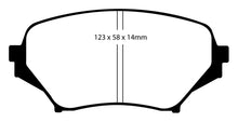 Load image into Gallery viewer, EBC 06-15 Mazda Miata MX5 2.0 Ultimax2 Front Brake Pads Brake Pads - OE EBC   
