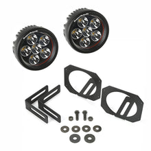 Load image into Gallery viewer, Rugged Ridge 07-18 Jeep Wrangler JK Bumper Mounted Circular LED Light &amp; Mount Kit Rugged Ridge
