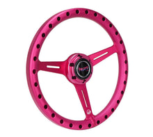 Load image into Gallery viewer, NRG Aluminum Steering Wheel 330mm - Extra Light - Ergonomic Grip - Anadized Pink | RST-072-PK
