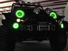 Load image into Gallery viewer, Oracle 07-17 Jeep Wrangler Surface Mount LED Headlight Halo Kit - Green
