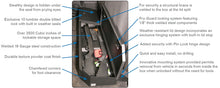 Load image into Gallery viewer, Tuffy Chevrolet Silverado &amp; Gmc Sierra Underseat Lockbox Full Length W/ Keyed Lock For Cargo Boxes &amp; Bags Tuffy Products
