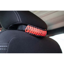 Load image into Gallery viewer, Fishbone Offroad Head Rest Paracord Grab Handles Red Fishbone Offroad
