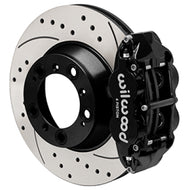 Wilwood 99-12 Porsche 911 (996/997) Superlite 4R Rear Brake Kit Drilled 14.00in Rotor w/Lines - Blk Wilwood