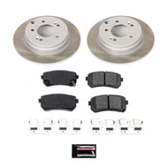 Power Stop 16-20 Kia Optima Rear Semi-Coated Rotor Kit Brake Kits - Performance Blank PowerStop   
