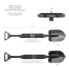 Load image into Gallery viewer, Go Rhino Xventure Gear Sharktooth Stackable Shovel - Textured Black Go Rhino
