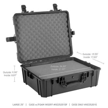 Load image into Gallery viewer, Go Rhino XVenture Gear Hard Case w/Foam - Large 25in. / Lockable / IP67 - Tex. Black Cargo Boxes &amp; Bags Go Rhino   
