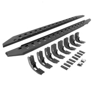 Go Rhino 19-22 GMC Sierra 1500 CC 4DR (New Bdy) RB20 Slim Running Boards Kit (w/Brackets) - Tex. Blk | 69404887SPC