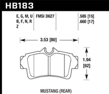 Load image into Gallery viewer, Hawk 2001-2001 Ford Mustang Bullitt 4.6 HPS 5.0 Rear Brake Pads Brake Pads - Performance Hawk Performance   
