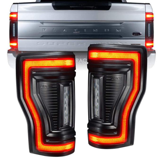 Oracle Lighting 17-22 Ford F-250/350 (Black Series) Flush Mount LED Tail Lights ORACLE Lighting