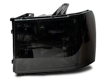 Load image into Gallery viewer, Raxiom 07-14 GMC Sierra 1500/2500 HD/3500 HD Axial OEM Rep Headlights- Chrome Housing- Smoked Lens Headlights Raxiom
