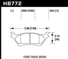 Load image into Gallery viewer, Hawk 12-16 Ford F-150 Performance Ceramic Street Rear Brake Pads Brake Pads - Performance Hawk Performance   
