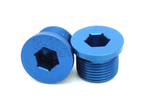 Load image into Gallery viewer, Billet Oil Thermostat Accessories for N54 N55 S55 BMW Other Parts Burger Motorsports, Inc. Blue Thermostat Caps (pair) - $29.00
