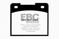 EBC 64-66 Ford Cortina 1.2 Ultimax2 Front Brake Pads Brake Pads - OE EBC   