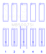 King Engine Bearings G.M.C. Saturn (Size +0.25mm) Main Bearing Set King Engine Bearings