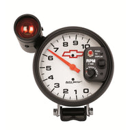 AutoMeter 5in (127mm) Pedestal Tachometer, 0-10,000 RPM, Chevy Red Bowtie | 5899-00406