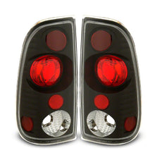 Load image into Gallery viewer, Raxiom 97-03 Ford F-150 Styleside Axial Series Version 2 Tail Lights- Black - Red/Clear Lens | T542831
