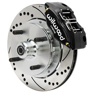 Wilwood 70-72 Porsche 914 Front Powerlite Brake Kit Drilled & Slotted - Black Wilwood