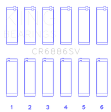 Load image into Gallery viewer, King Engine Bearings Mercedes Benz M 276 DE35 Sputter Replacement (Size +0.50mm) Conrod Bearing Set King Engine Bearings
