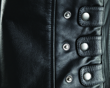 Load image into Gallery viewer, Kuryakyn Leather By River Road Plains Leather Vest Black Womens - Small Vests Kuryakyn
