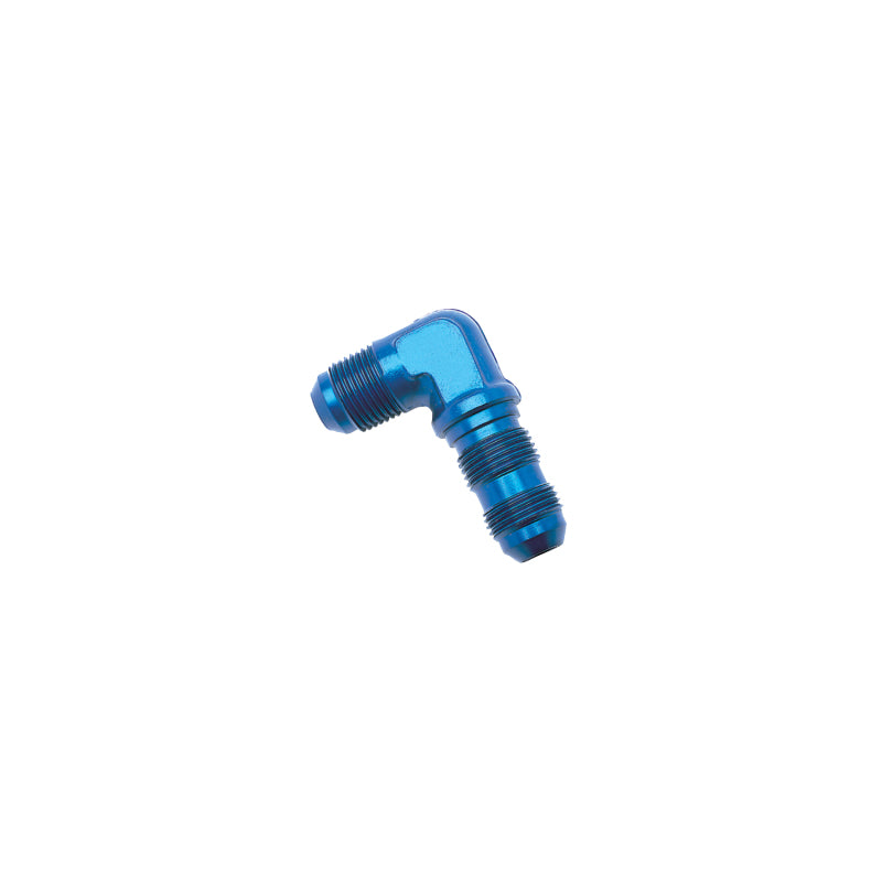 Russell Performance -4 AN 90 Degree Flare Bulkhead (Blue) Russell