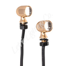 Load image into Gallery viewer, Letric Lighting 12mm Mini Red Running Red Turn Signal LED - Gold Anodized Light Accessories and Wiring Letric Lighting   
