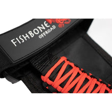 Load image into Gallery viewer, Fishbone Offroad Paracord Grab Handles w/Three Straps Red Fishbone Offroad
