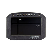 Load image into Gallery viewer, AEM CD-5LG Carbon Logging Flush Digital Dash Display w/ Internal 20Hz GPS &amp; Antenna
