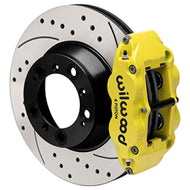 Wilwood 99-12 Porsche 911 (996/997) Superlite 4R Rear Brake Kit Drilled 14.00in Rotor w/Lines - Ylw Wilwood