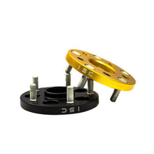 Load image into Gallery viewer, ISC Suspension 5x100 to 5x114 15mm Wheel Adapters Gold - Set of 4
