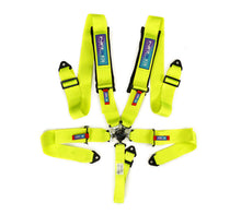Load image into Gallery viewer, NRG SFI 16.1 5Pt 3 Inch Seat Belt Harness with Pads / Cam Lock - Neon Green | SBH-B6PCNG
