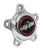 Load image into Gallery viewer, Race Star 5 Lug Cap Tall Plastic Chrome (incl. Medallion &amp; Screws)
