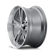 Load image into Gallery viewer, Ridler 606 20x10 / 5x127 BP / 0mm Offset / 83.82mm Hub Gloss Grey Machined Wheel
