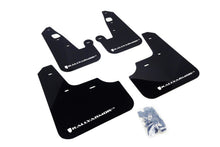 Load image into Gallery viewer, Rally Armor 07-17 Mitsubishi Lancer Black UR Mud Flap w/ White Logo Mud Flaps Rally Armor   
