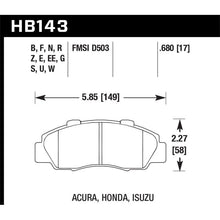 Load image into Gallery viewer, Hawk 97-01 Honda Prelude Performance Ceramic Street Front Brake Pads
