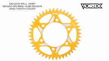Load image into Gallery viewer, Vortex Racing 48 Tooth 520 Rear Sprocket - Gold | 170ZG-48
