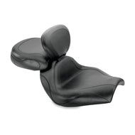 Mustang 02-08 Honda VTX1800C Sport Touring 2PC Seat w/Driver Backrest - Black Misc Powersports Mustang Motorcycle   