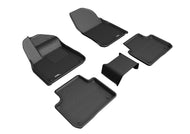 3D MAXpider 2019-2019 Porsche Cayenne Kagu 1st & 2nd Row Floormats - Black | L1PO01901509