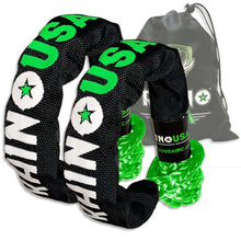 Load image into Gallery viewer, Rhino USA Synthetic Soft Shackles Green (2-Pack) Shackle Kits Rhino USA
