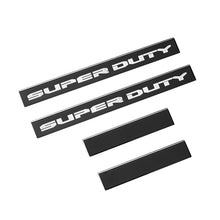 Load image into Gallery viewer, Putco 17-20 Ford SuperDuty Super Crew w/ SUPERDUTY Etching (4pcs) Black Platinum Door Sills Door Panels Putco
