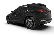 Load image into Gallery viewer, Rally Armor 22-24 Hyundai Tucson Black UR Mud Flap w/White Logo Mud Flaps Rally Armor   
