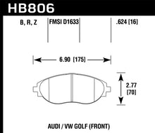 Load image into Gallery viewer, Hawk 16-17 Audi A6 HPS 5.0 Front Brake Pads Brake Pads - Performance Hawk Performance   
