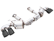 AWE Tuning 2020 Chevrolet Corvette (C8) Touring Edition Exhaust - Quad Diamond Black Tips Catback AWE Tuning