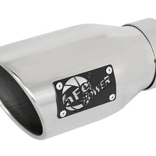 Load image into Gallery viewer, aFe Tips afe MACH Force-Xp Universal Exhaust Tip 3 IN Inlet x 4-1/2 IN Outlet x 9 IN L
