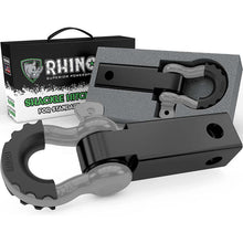 Load image into Gallery viewer, Rhino USA Shackle Kits Rhino USA Shackle Hitch Receiver W/ D-Ring (Gray)
