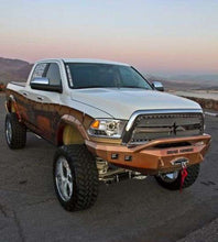 Load image into Gallery viewer, Road Armor 10-18 Ram 2500 Stealth Front Winch Bumper w/Pre-Runner Guard - Tex Blk Bumpers - Steel Road Armor   
