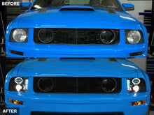 Load image into Gallery viewer, Raxiom 05-09 Ford Mustang Excluding GT500 LED Halo Projector Headlights- Blk Housing (Clear Lens) Headlights Raxiom
