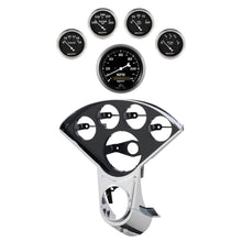 Load image into Gallery viewer, Autometer Old Tyme Black Direct Fit Dash Kit 55-59 Chevy Truck (1 x 3-3/8in. / 4 x 2-1/16in.) | 2208-07
