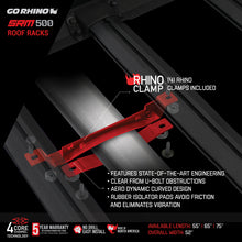 Load image into Gallery viewer, Go Rhino SRM500 Quad Rail Kit (For 55in. Long Rack) - Tex. Blk (Rails ONLY - Req. Platform) Roof Baskets Go Rhino   
