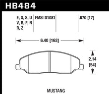 Load image into Gallery viewer, Hawk 05-10 Ford Mustang GT &amp; V6 / 07-08 Shelby GT DTC-60 Race Front Brake Pads Brake Pads - Racing Hawk Performance   
